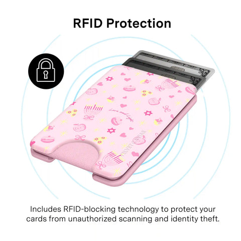 Pink Hanukkah MagSafe Wallet