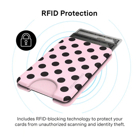 Princess Pink Polka Dot MagSafe Wallet