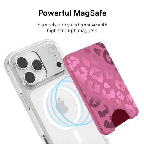 Pink Ruby Leopard MagSafe Wallet