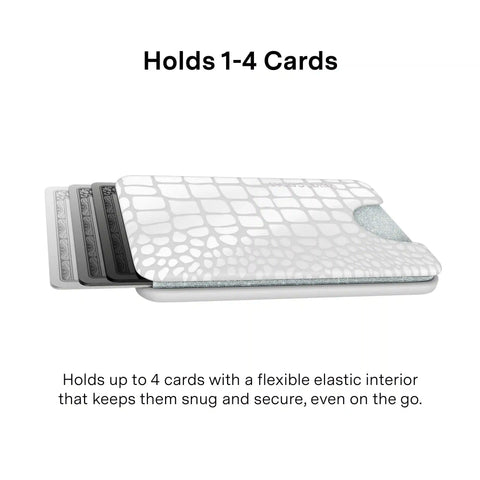 White Croc MagSafe Wallet