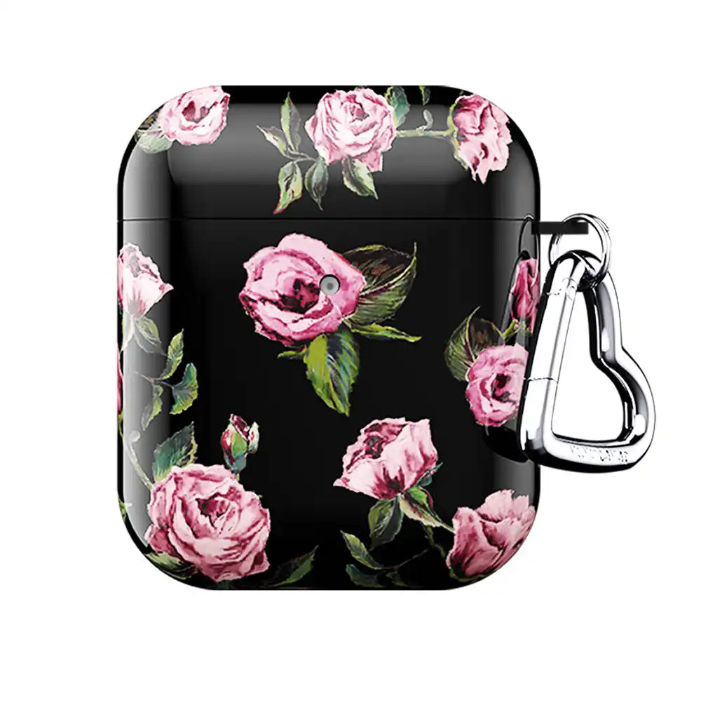 Pink Rose Floral AirPod Case