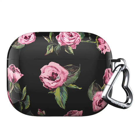 Pink Rose Floral AirPod Case