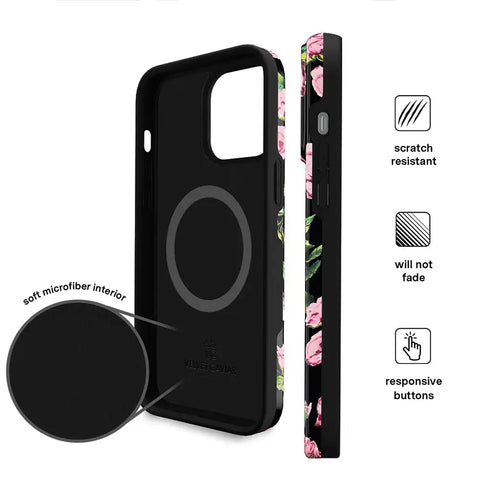 Pink Rose Floral iPhone Case