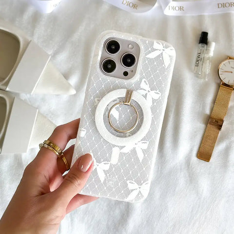 Vintage Lace Bows MagSafe Ring