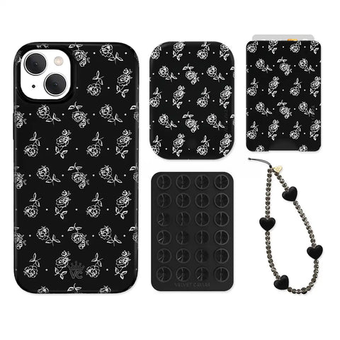 Vintage Roses iPhone Bundle Set - Wallet