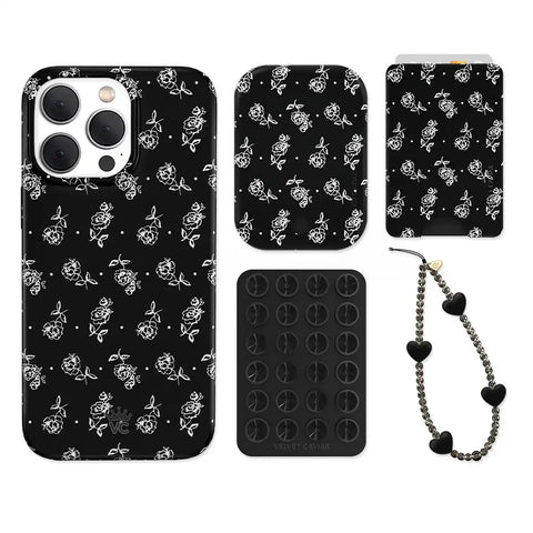 Vintage Roses iPhone Bundle Set - Wallet