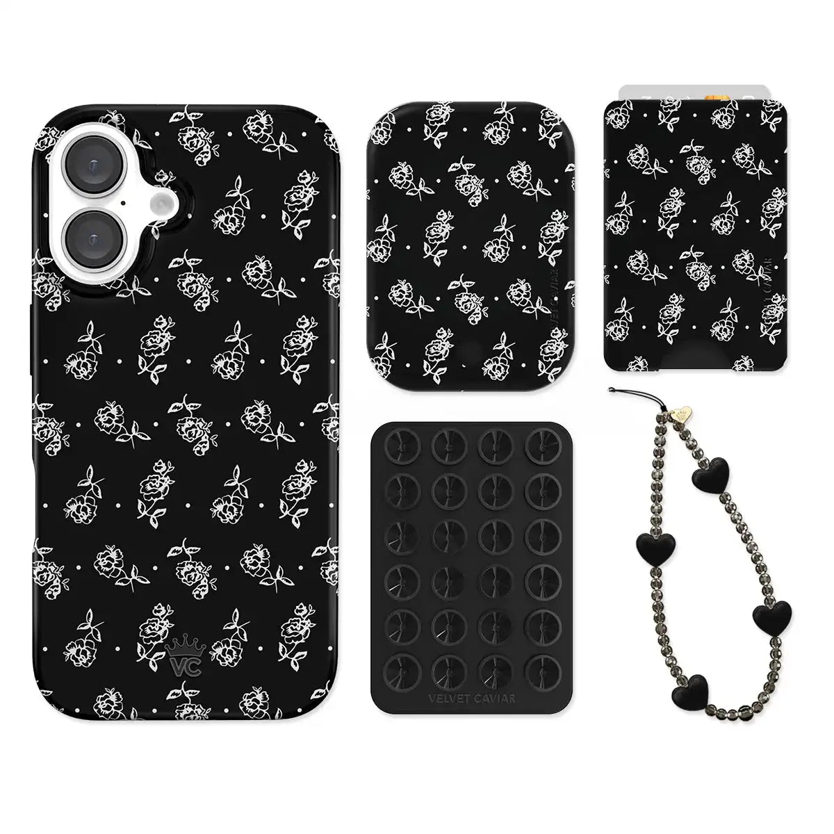 Vintage Roses iPhone Bundle Set - Wallet