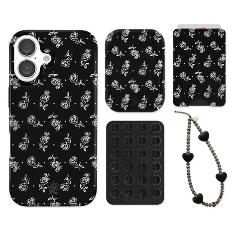 Vintage Roses iPhone Bundle Set - Wallet