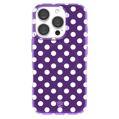 Violet Glow Polka Dot iPhone Case