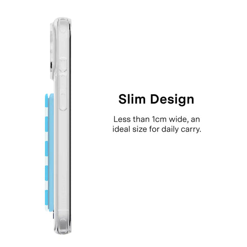 Aquamarine Polka Dot MagSafe Wallet