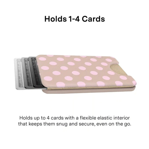 Brown Sugar Polka Dot MagSafe Wallet