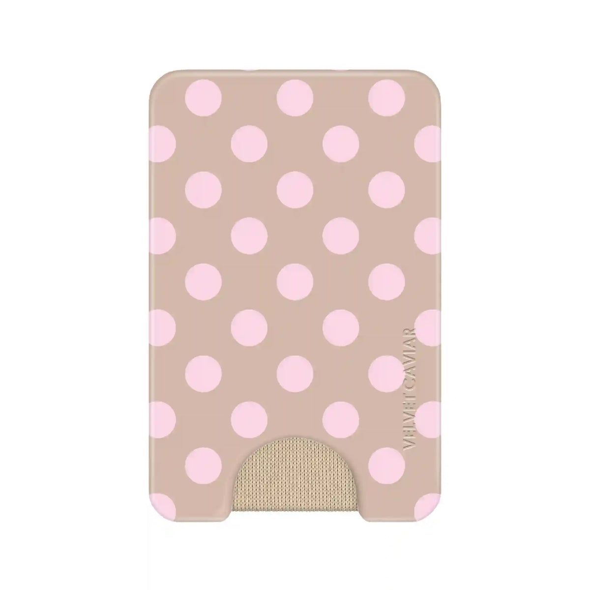 Brown Sugar Polka Dot MagSafe Wallet