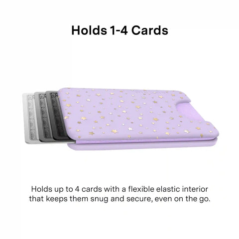 Lilac Celestial Stars MagSafe Wallet