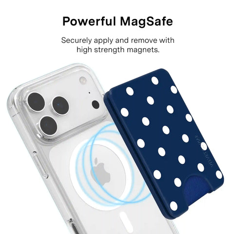 Midnight Polka Dot MagSafe Wallet