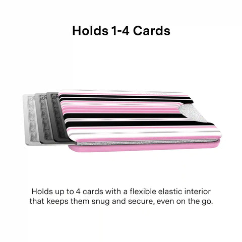 Pretty Punk Stripes Glitter MagSafe Wallet