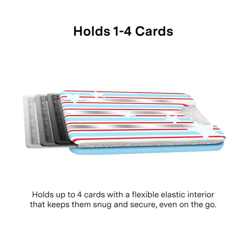 Stars & Stripes Glitter MagSafe Wallet
