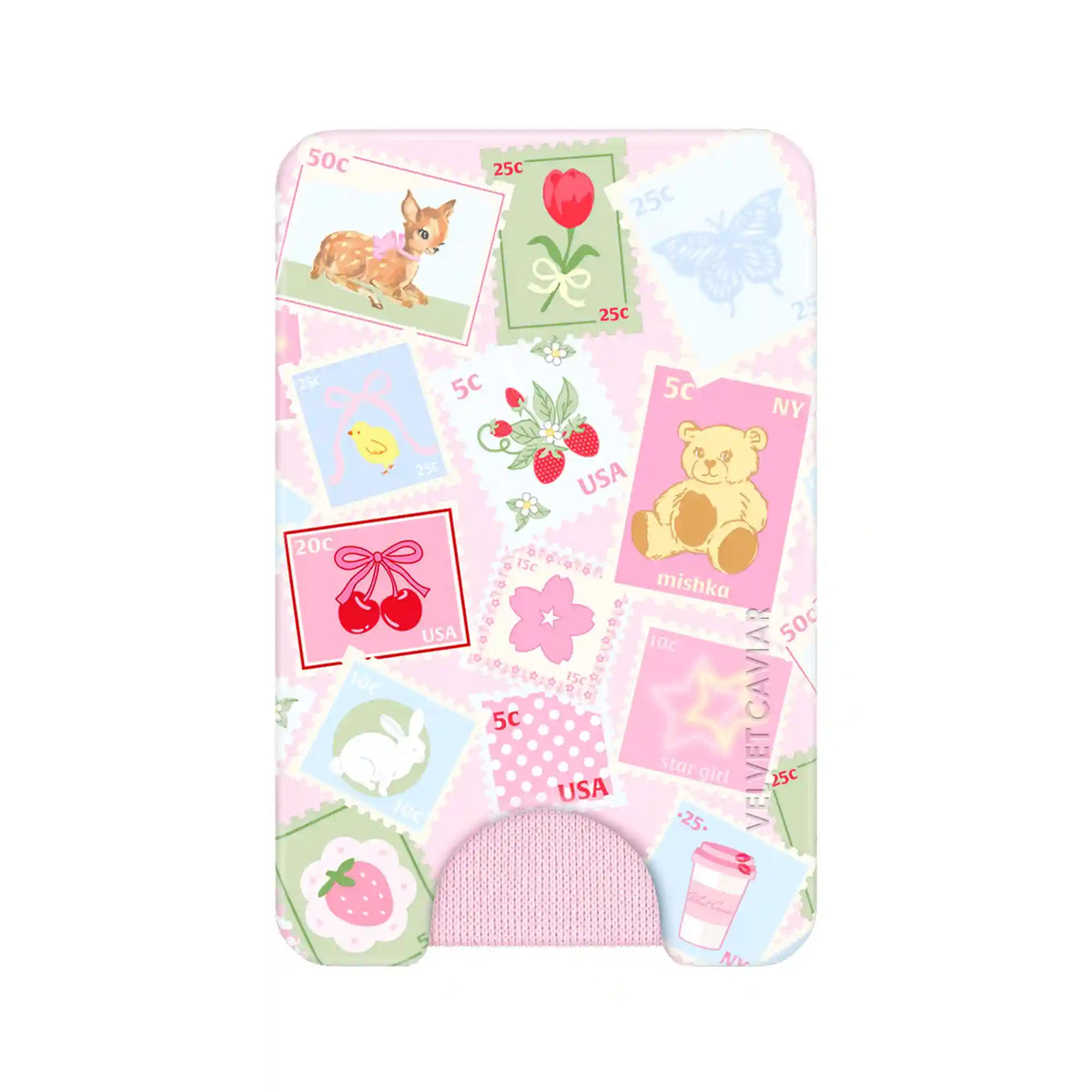Spring Whimsy Stamps Glitter MagSafe Wallet