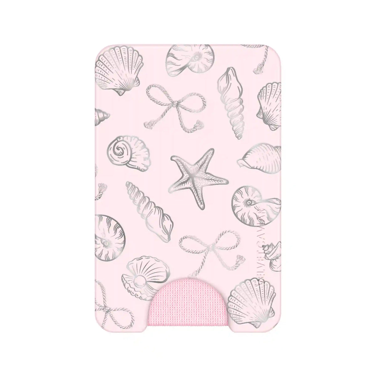 Pink Coastal Seashells MagSafe Wallet