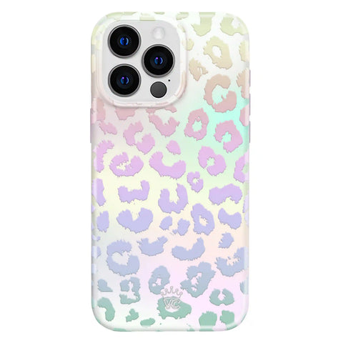 White Opal Leopard iPhone Case