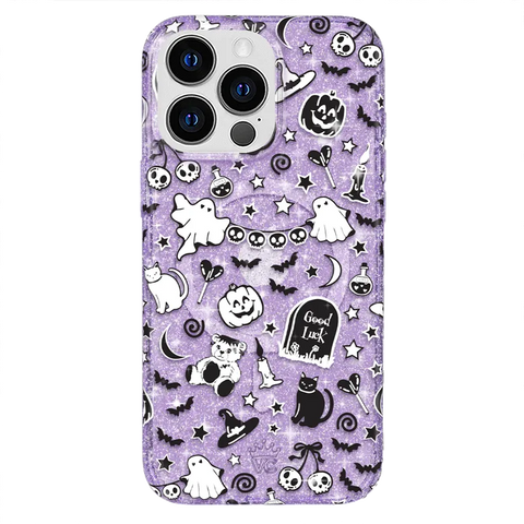 Witchy Lilac Glitter iPhone Case