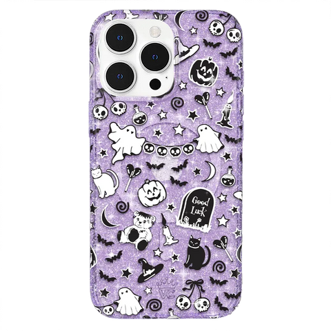Witchy Lilac Glitter iPhone Case