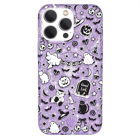 Witchy Lilac Glitter iPhone Case