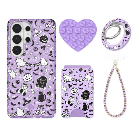 Witchy Lilac Glitter Samsung Bundle Set