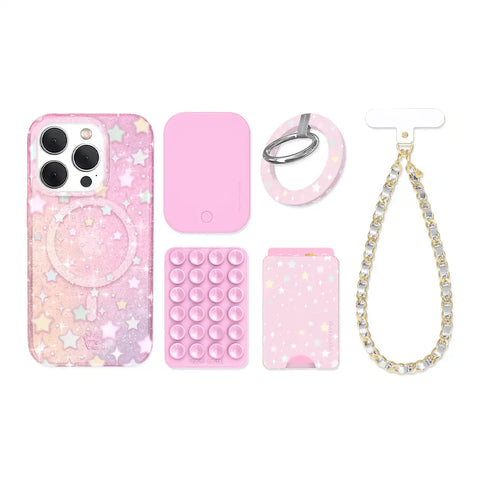 Falling Star Glitter iPhone Bundle Set