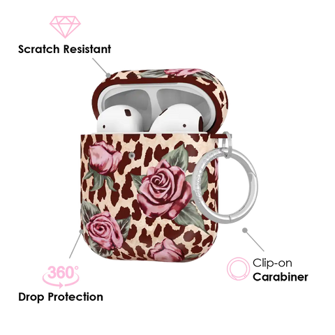 Rosy Leopard AirPod Case