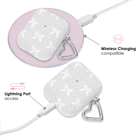 Vintage Lace Bows AirPod Case