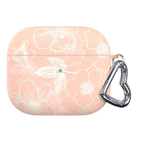 Peach Blossom Floral AirPod Case