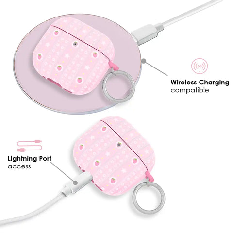 Strawberry Macaron AirPod Case