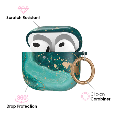 Emerald Marble AirPods Case