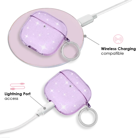 Lilac Stardust AirPod Case