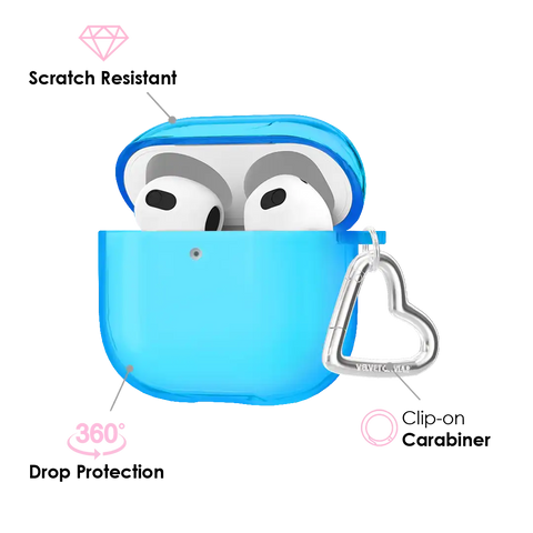 Neon Blue AirPod Case