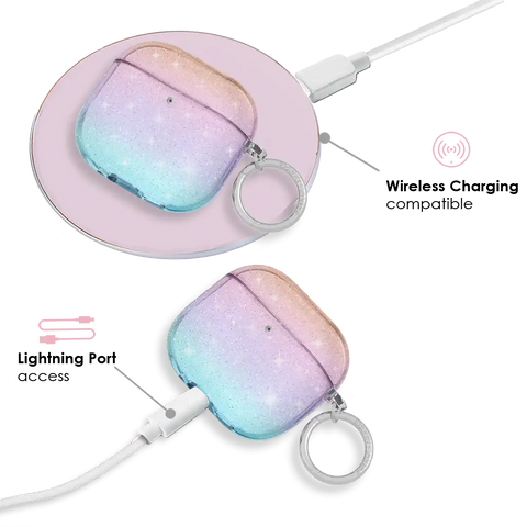 Ombre Stardust Glitter AirPods Case