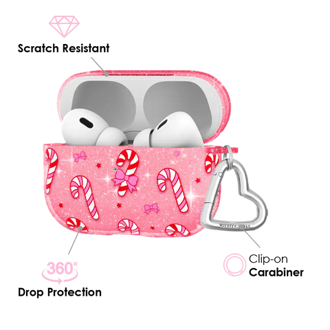 Pink Peppermint Princess AirPod Case