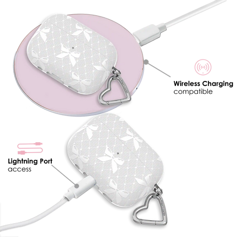 Vintage Lace Bows AirPod Case