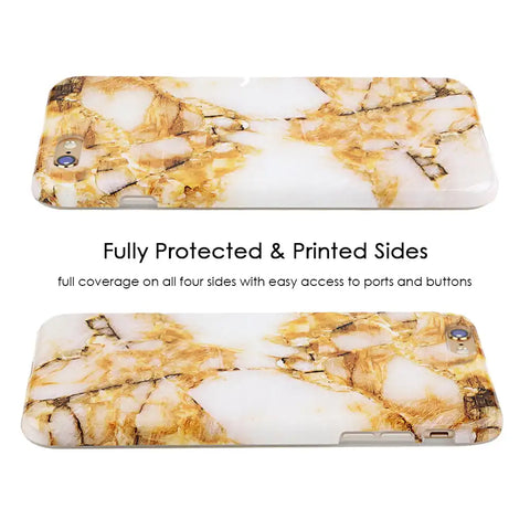Amber Gold Marble iPhone Case