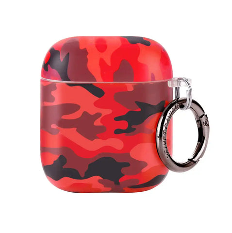 Red Camo Airpods Case