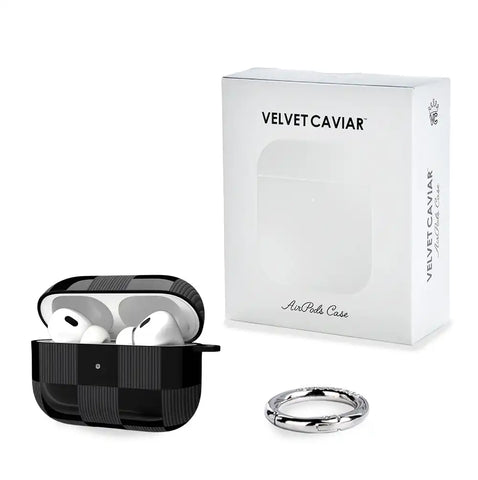 Noir Vibe Checkered AirPod Case