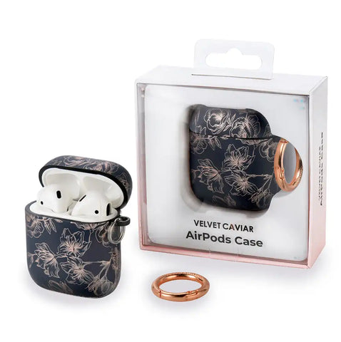Floral Chrome Airpods Case