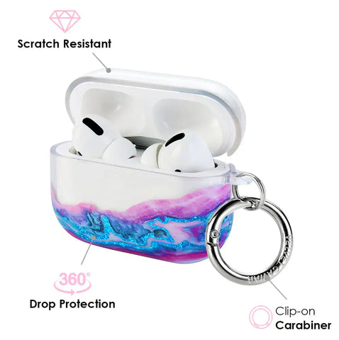 Geode Glitter Airpods Case