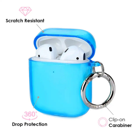 Neon Blue AirPod Case