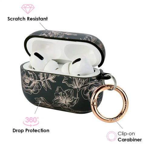 Floral Chrome Airpods Case