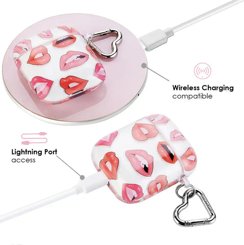 Nude Lips Airpods Case