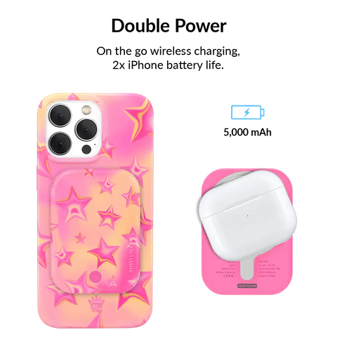Sherbet Stars Portable MagSafe Charger Power Pack