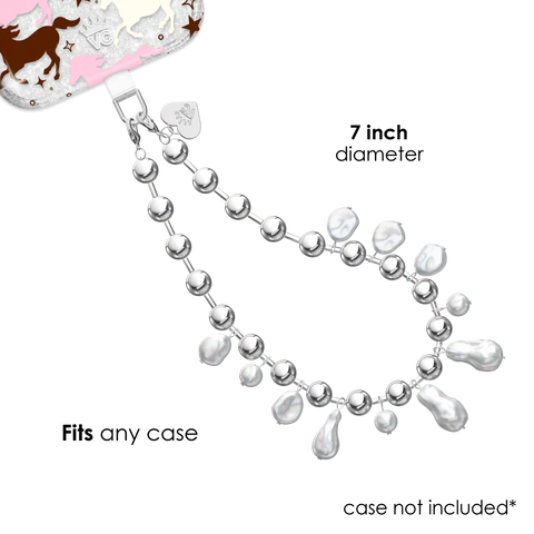 Pearl Drip Chain Phone Charm
