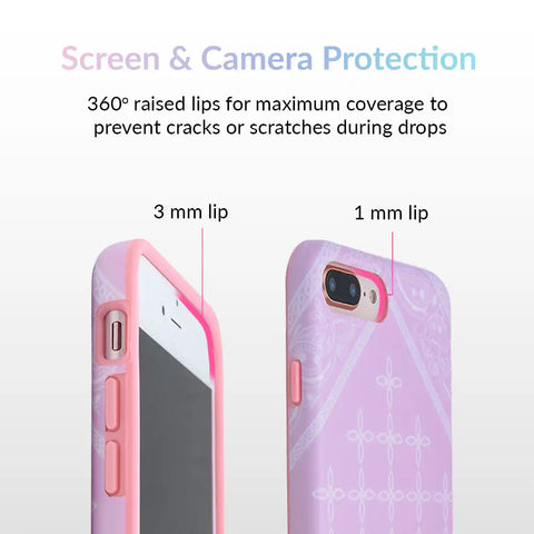 Pink Bandana iPhone Case by Kendall Vertes