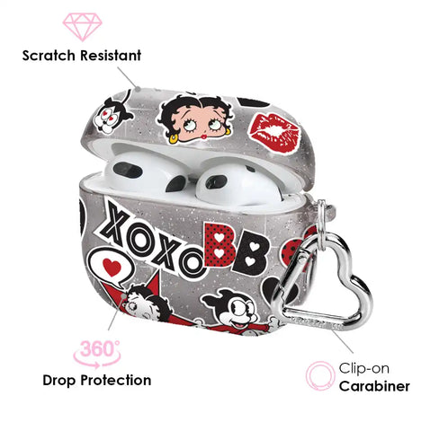 Betty Boop Sassy Glitter Airpod Case